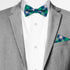 Jacob Alexander Men's Tartan Plaid Pattern Pre-Tied Adjustable Banded Bow Tie - Green Blue White...