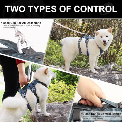 Puppy Harness Escape Proof Dog Harness for Small Dogs - Waterproof Reflective Breathable Dog Vest with Handle for Daily Walking, Training (Gray, X...