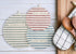 DEMDACO Homemade Striped 11 x 11 Cotton Linen Fabric Plate Serving Dish Covers Set of 3...