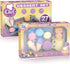 Toddler Food Toys Pretend Playset Colorful Dessert Playset with Realistic Cookies, Macarons, Pies, Cups, Ice Cream, Spoons and Large Tray for Boys...