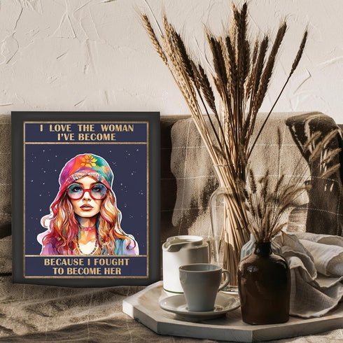 Posterizer 1 pcs-inspiring and positive feminine art-Motivational & Inspirational Art-Inspirational Women's Art-Gifts for Women-Living Room Bedroo...