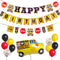 Wheels On The Bus Birthday Decorations, School Bus Decorations For Party, School Bus Birthday Party Decorations | School Bus Birthday Banner | Sch...