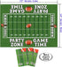AnapoliZ Football Tablecloth Plastic | 3 Pcs Party Pack (54' Inch Wide x 72' Inch Long) | Rectangular Game Day Table Cover | Football Party Touchd...