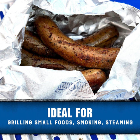 Kingsford Heavy Duty Aluminum Grill Bags, 4 Pack | Foil Packets for Grilling, Recyclable And Disposable Grilling Accessories | Foil Bag Measures 1...