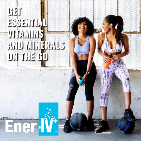 Ener-IV Electrolyte Hydration & Energy Drink Mix Potassium Zinc & Vitamin C Electrolytes Powder - Muscle Recovery & Immunity Sports Drinks for Wom...