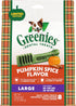 Greenies Pumpkin Spice Flavor Large Size, Veterinarian-Recommended for Dental Care, Dog Treat Chews, Limited Edition, 12 oz., Pack of 8...