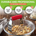 Spring Chef Dough Blender, Top Professional Pastry Cutter, Heavy Duty Baking Tool with Stainless Steel Blades, Medium Size, Red...