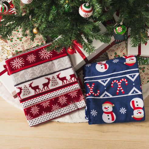 PAVILIA Premium Christmas Sherpa Throw Blanket | Christmas Decoration Reindeers, Fleece, Plush, Warm, Cozy Reversible Microfiber Holiday Blanket 5...
