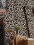 16.1"X118" Leopard Peel and Stick wallpaper Leopard Print Contact Paper Dark Brown and Khaki Wallpaper Self Adhesive wallpaper Thickened Removable...