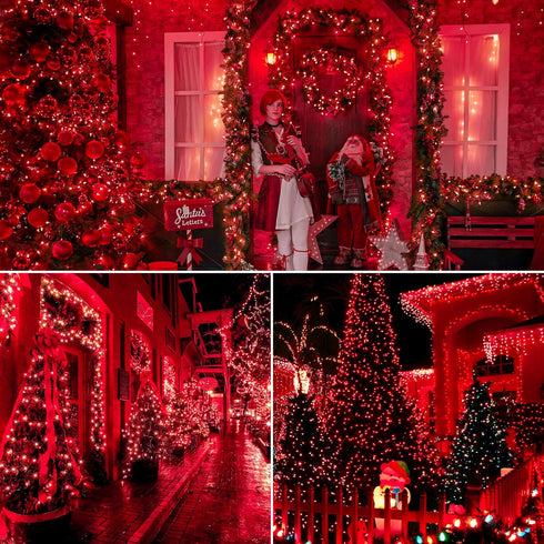 Christmas Lights Indoor Outdoor, 2PACK 13FT 50-count Lights Incandescent Mini Halloween String Light, 120V UL Certified Green Wire Lights for Xmas...