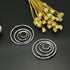 Keklle Stainless Steel 4 Pairs Clip On Hoop Earrings for Women Men Non Pierced Earrings (A:Silver-Tone)...