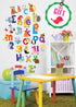 ABC Wall Decals - Alphabet Educational Animal Stickers - Classroom Decor - Playroom Decals for Wall - Animal Letters to Stick Kindergarden - Bedro...