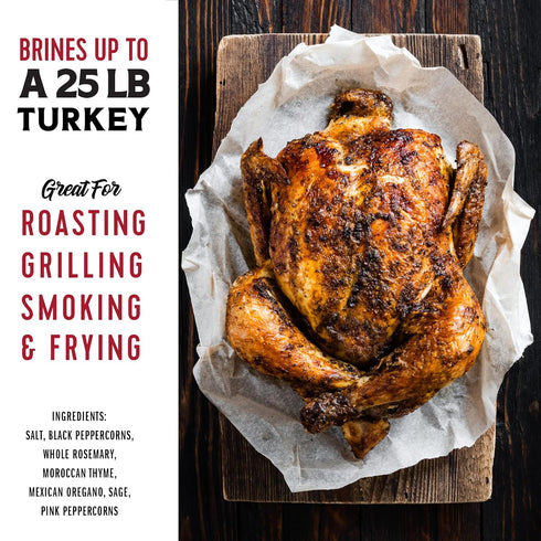 Turkey Perfect by Fire & Flavor All-Natural Herb Brine Kit, Brine & Bag Included, 12oz...
