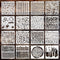 16Pcs Stencils for Painting Reusable Stencils Wall Stencil DIY Craft Template Spray Paint Stencils Marble Crackle Tile Texture Paint Art Stencils ...