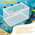 2 Pieces Fish Tank Breeder Net Mesh Fish Breeder Box Fish Hatchery Breeder Box Separation Net Plastic Frame Breeder Box Fry Hatchery Incubator Mes...