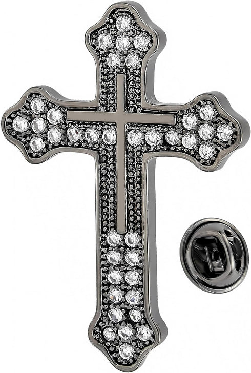 Cross Brooch Tie Pins for Men Women Shirt Lapel Pin Brooch Suit Accessories...