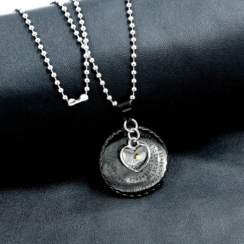 Uloveido Bible Verse Medal Necklace Prayer Necklace with Mustard Seed Gold Stainless Steel Praying Hands Coin Medal Pendant...