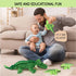 Plush Creations Talking Stuffed Mommy Alligator with 3 Baby Alligators in her Tummy | Stuffed Animal Family | Stuffed Animal Mom and Baby | Baby T...