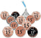 Andaz Press Glitzy Faux Rose Gold Glitter Chocolate Drop Labels, Cheers to 15 Years, Mis Quince Quinceanera 15th Birthday Anniversary, 240-Pack, N...