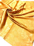 Shanlin Floral Pattern Solid Color Silk Feel Square Scarves (27.5"X27.5")...