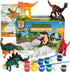 STEM.org Dinosaur Painting Kit for Kids with Dino Trivia-Dinosaur Crafts for Kids Ages 3-5 + w/ 2T-Rex Dinosaur Set - Screen Free, Educational Din...