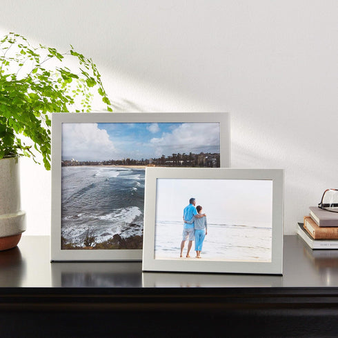 Lawrence Frames Brushed Silver 5 by 7 Metal Picture Frame Brushed Silver...