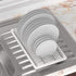 Simple Houseware Stainless Steel Plate Drying Rack with Drainboard, Chrome...