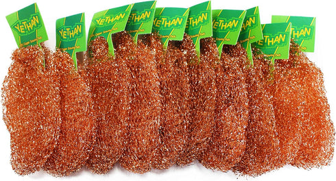 Copper Scouring Pad, Scrubbing Scour Pads 10 Pcs/Pack, Pure Copper, 13g / Pc...