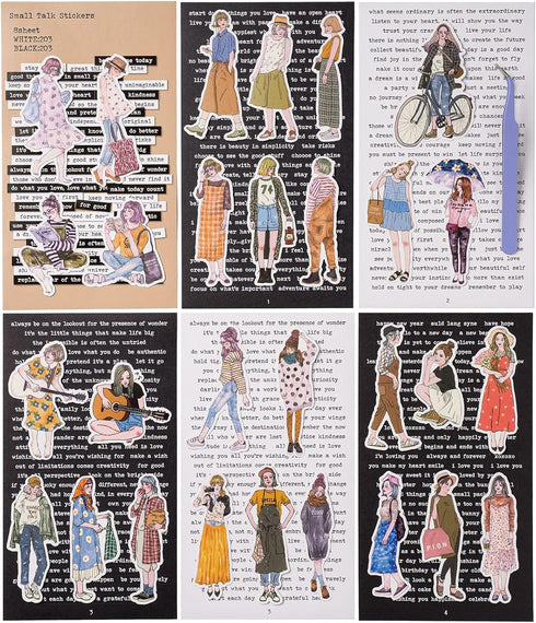 507 Pcs Vintage Scrapbook Stickers for Journaling Junk Journal Supplies,Dwpetzo People Prase Quote Stickers Pack for Scrapbooking Planners Bujo DI...