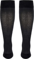 20-30 mmHg Cotton Socks for Women, Black Herringbone, Large...