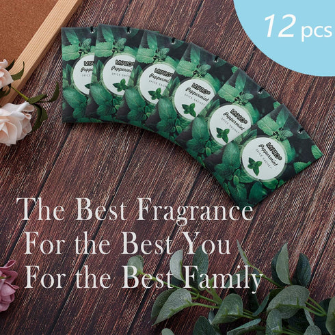 MYARO 12 Packs Peppermint Potpourri Bags Sachets for Drawer and Closet, Long-Lasting Drawer fresheners Closet sachets Home Fragrance...
