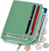 SERMAN BRANDS Wallet Women Zipper Rfid Blocking Small Compact Luxury Leather Pocket Wallet Ladies Mini Purse Credit Card Holder - Compact...