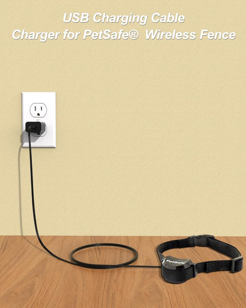 VHBW for PetSafe USB Charger Cable SAC00-16841 Compatible with Petsafe PIF45-13479 PIF19-17106 PIF19-14011 PIF19-14186 PIG19-16413 PIG19-16414 Rec...