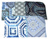 1 Ply Moroccan Tile Flannel Washable Lunchbox Napkins 12x12 inches 5 Pack- Proudly Made in the USA!...