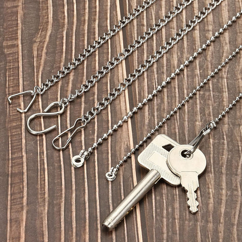 MECCANIXITY Toilet Flappers Chain, 25cm Toilet Handle Lever Lift Flush Replacement Ball Chain Link, 304 Stainless Steel Pack of 3...