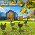 5PCS Rooster Animal Stakes, Chicken Family Garden Silhouette Yard Art, Hollow Out Animal Shape Decor for Outdoor-for Lawns Backyard 5PCS...