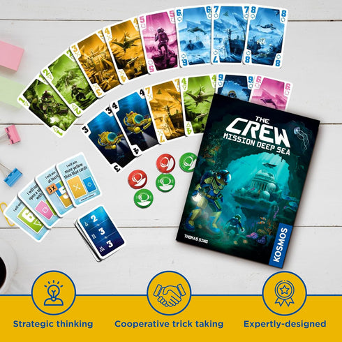 The Crew - Mission Deep Sea | Card Game | Cooperative | 2 to 5 Players | Ages 10+ | Trick-Taking | 32 Levels of Difficulty | Endless Replayability...