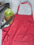 DII Professional and Commercial Grade, Chef Stripe Kitchen, Apron, Tango Red...