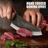 ENOKING Nakiri Knife, 6.6 Inch Meat Cleaver Vegetable Kitchen Knife Hand Forged Japanese Chef Knife High Carbon Steel Chopping Knife with Leather ...