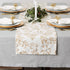DII Holiday Dining Table Linen Metallic Fabric Kitchen Décor, Christmas Table Runner, 14x108, Gold Holly Leaves...