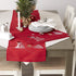 DII Embroidered Holiday Table Décor Collection Christmas Kitchen, Snowman Placemat Set, 13x19, Red, 4 Piece...