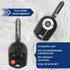 2X KeylessOption Key for 2001 2002 2003 2004 2005 2006 2007 2008 2009 2010 2011 2012 2013 2014 2015 2016 2017 2018 Ford Lincoln Mercury Remote, 3-...
