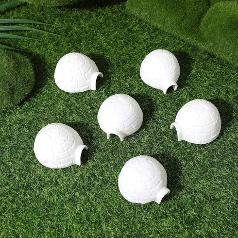 Toyvian 6pcs Mini Igloo Toys Lifelike Ice House Models Arctic Figurines Toys for Boys Girls Kids Dollhouse Micro Landscape Decoration...