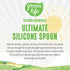 GreenLife Cooking Tools and Utensils, Silicone Spoon for Scooping Scraping and Mixing, Heat and Stain Resistant, Dishwasher Safe, Soft Pink...