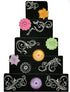 Designer Stencils C480 Five Scroll Cake Stencil Set, Beige/semi-transparent...