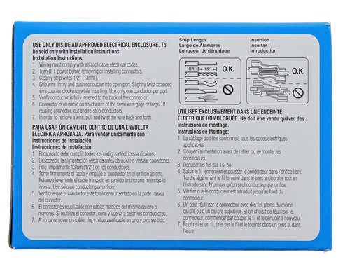 IDEAL Electrical 30-1042 SpliceLine in-Line Wire Connectors (Box of 100)...