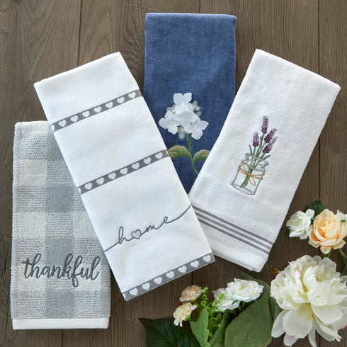 SKL Home by Saturday Knight Ltd. Thankful Plaid Hand Towel (2-Pack), Gray...