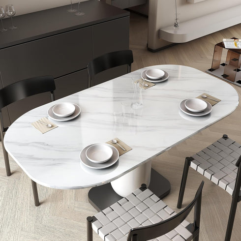 Marble Contact Paper Granite Gray/White Wallpaper Glossy Marble Wallpaper Peel and Stick Wallpaper Self Adhesive 15.8? ×197? Countertop Paper for ...