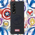 Case for Samsung Galaxy Z Fold 3 5G, with Superhero character Compatible Galaxy Z Fold 3 5G Leather Case BLACK...