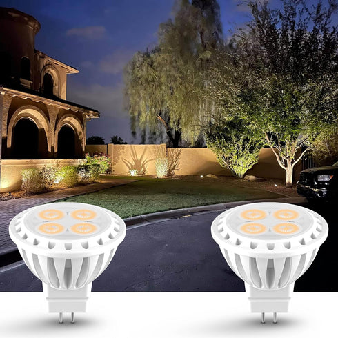 ALIDE 3W MR11 LED Light Bulbs, 12v 20w 35w Replacement, Low Voltage Fiber Optics Christmas Tree Outdoor Landscape Bulb, G4/GU4/GZ4 Bi-Pin Base, So...